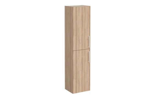 VitrA Root Flat 40cm 2 Door Tall Unit (LH Hinge) - Natural Oak